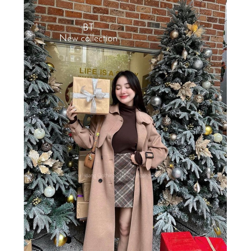 Áo Măng Tô Dạ Ép Hàn Quốc L1