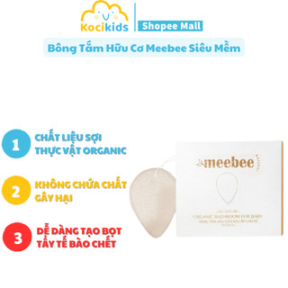 Bông tắm hữu cơ Meebee siêu mềm cho bé
