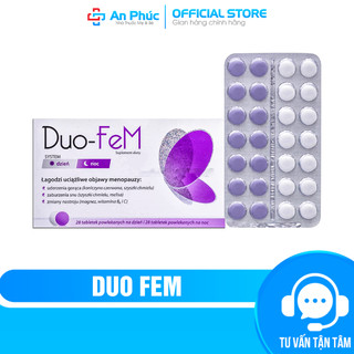 (CHE TÊN SP) Viên Uống DUO-FEM Hộp 56 Viên - Bổ sung Nội Tiết Tố Nữ, cải thiện tình trạng khô rát VK cho phụ nữ