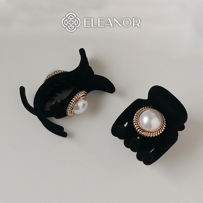Kẹp tóc nữ Eleanor Accessories họa tiết hình tròn kẹp càng cua basic phụ kiện tóc 5552