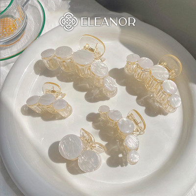 Kẹp tóc nữ càng cua Eleanor Accessories thiết kế hình tròn phụ kiện tóc kẹp tóc 3486