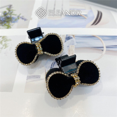 Kẹp tóc nữ Eleanor Accessories càng cua đính đá phụ kiên tóc kẹp tóc nơ tiểu thư 5101