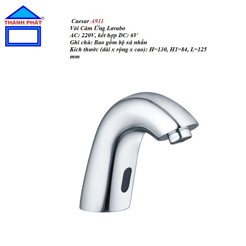 Caesar - Vòi Cảm Ứng Lavabo CAESAR  A911, chính hãng, dùng cả AC/DC