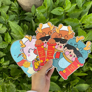 Bao Lì Xì Tết 2024 Hình Rồng ChiBi Cute Phản Quang lì xì cute xuân Giáp Thìn Zentop