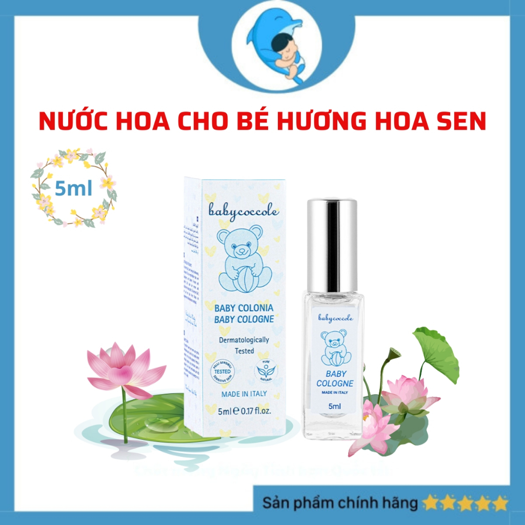 Nước hoa cho bé Babycoccole 0M+ an toàn cho trẻ sơ sinh & em bé chiết xuất