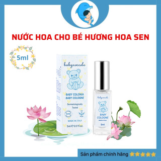 Nước hoa cho bé Babycoccole 0M+ an toàn cho trẻ sơ sinh & em bé chiết xuất hoa sen 5ml