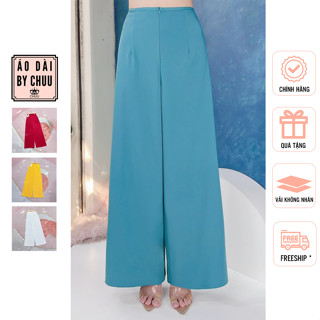 Quần lụa mặc áo dài nữ cạp thường không chun có túi CHUU F8008