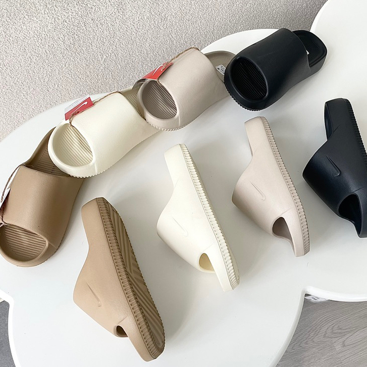 Dép clam slide nam nữ đi trong nhà quai ngang bản vân nhám hạn chế trơn trượt