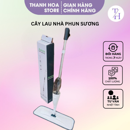 Chổi Lau Nhà YUNOZA Thông Minh Phun Sương - Cây Lau Nhà Phun Sương Xoay 360 Độ Tiện Ích 2023