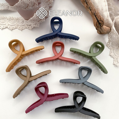 Kẹp tóc nữ càng cua Eleanor Accessories dạng trơn basic phụ kiện tóc kẹp tóc 3511