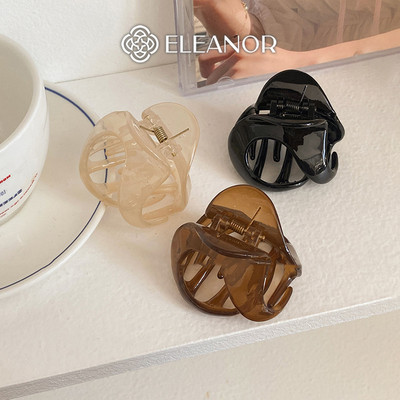 Kẹp tóc nữ càng cua Eleanor Accessories hình cong basic phụ kiện tóc kẹp tóc 5949