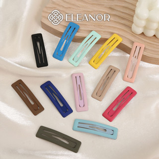 Kẹp tóc nữ Eleanor Accessories hình chữ nhật nhiều màu kẹp tóc mái basic phụ kiện tóc 6005