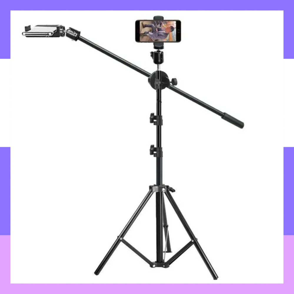 Bộ Chân Quay Video Cao 2m1 Xoay 360 Độ - Chân Quay Video Chụp Ảnh Từ Trên Xuống