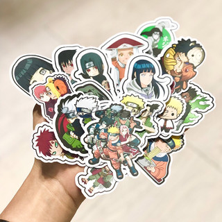 [Naruto] Set 20 sticker trang trí dễ thương, miếng dán sổ tay - Sticker, Hình Dán Anime