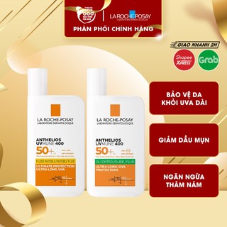 Sữa Chống Nắng Bảo Vệ Da Khỏi UVA Dài, Giảm Dầu Mụn La Roche-Posay Anthelios UVMune 400 Invisible,Oil Control Fluid 50ml