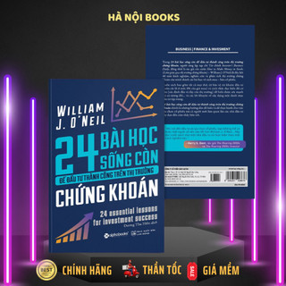 Sách AlphaBooks - 24 Bài Học Sống Còn Để Đầu Tư Thành Công Trên Thị Trường Chứng Khoán - Tái bản 2021 (119k)