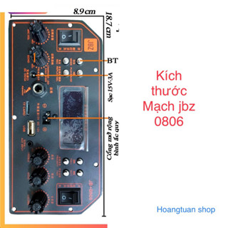 Bo mạch loa kéo Jbz 0806 (không bao gồm mạch mic và sạc).