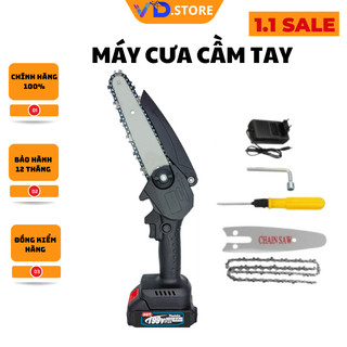 Máy cưa cầm tay dùng pin 199v- pin 10 cell - máy cưa gỗ lõi đồng-vd.store