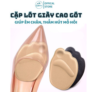  Cặp lót mũi giày cao gót - Miếng lót mũi giày đệm êm thấm hút mồ hôi chống trượt đau ngón chân LMGBB 
