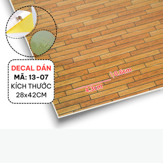 DECAL GỖ , DECAL GẠCH DÁN SÀN MÔ HÌNH
