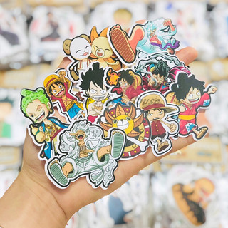 [One Piece] Set 20 sticker trang trí dễ thương, miếng dán sổ tay - Sticker Anime One Piece