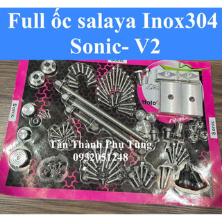 Full bộ ốc salaya inox 304 sonic kiểu thái v2