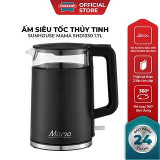 Ấm siêu tốc sunhouse shd1330 dung tích 1.7l bình đun nước sôi tự ngắt mới 100%