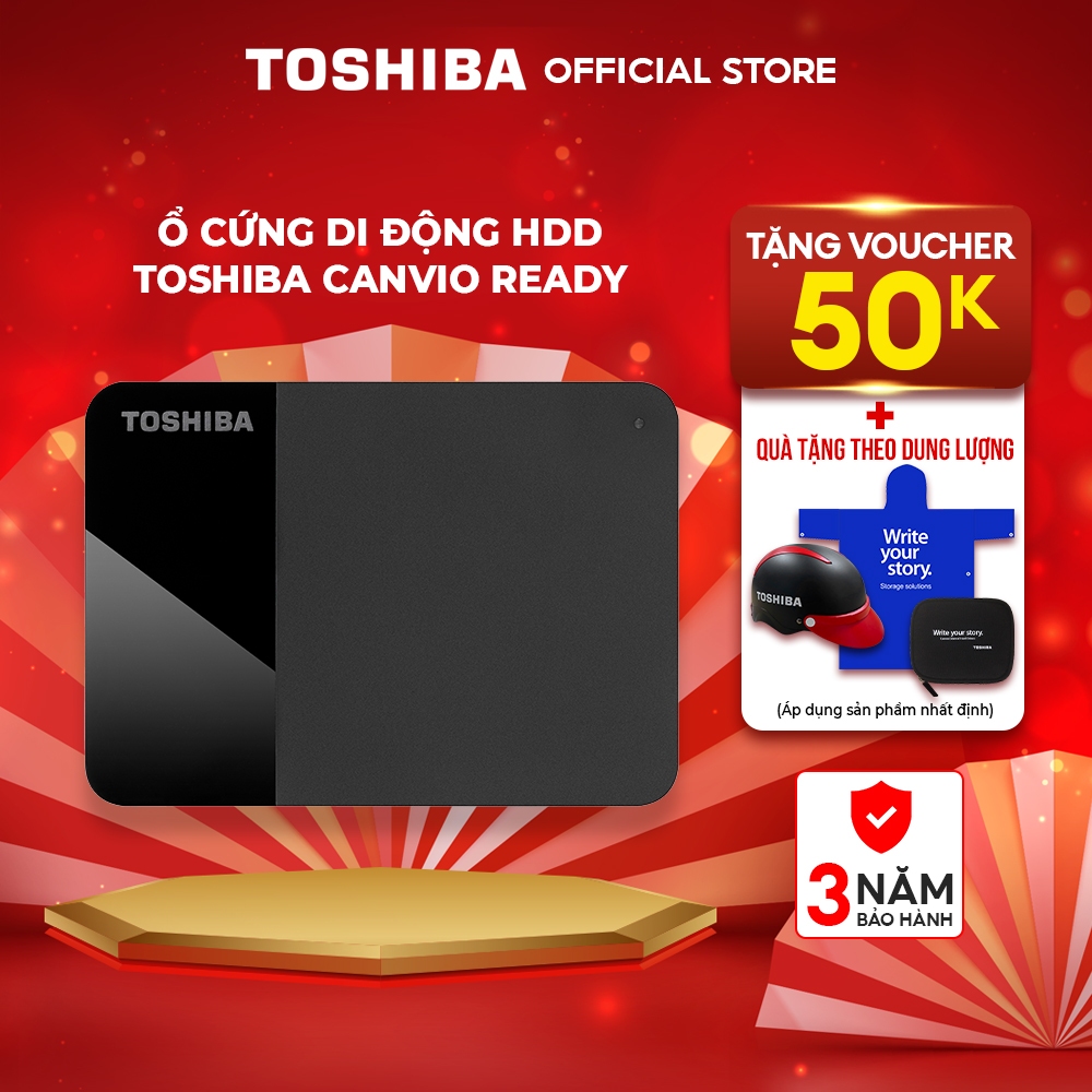 Ổ cứng di động HDD Toshiba Canvio Ready 1TB I 2TB I 4TB chính hãng