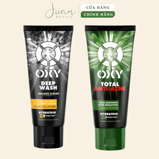 Kem rửa mặt làm sạch sâu có hạt - oxy deep wash scrub formula sạch sâu kiểm soát nhờn 100g-50g-25gju an