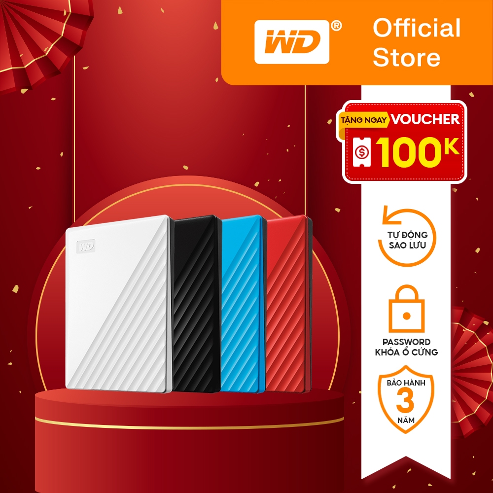 Ỏ cứng di động HHD Western Digital My Passport New USB 3.2 Dung Lượng 1TB | 2TB | 4TB | 5TB