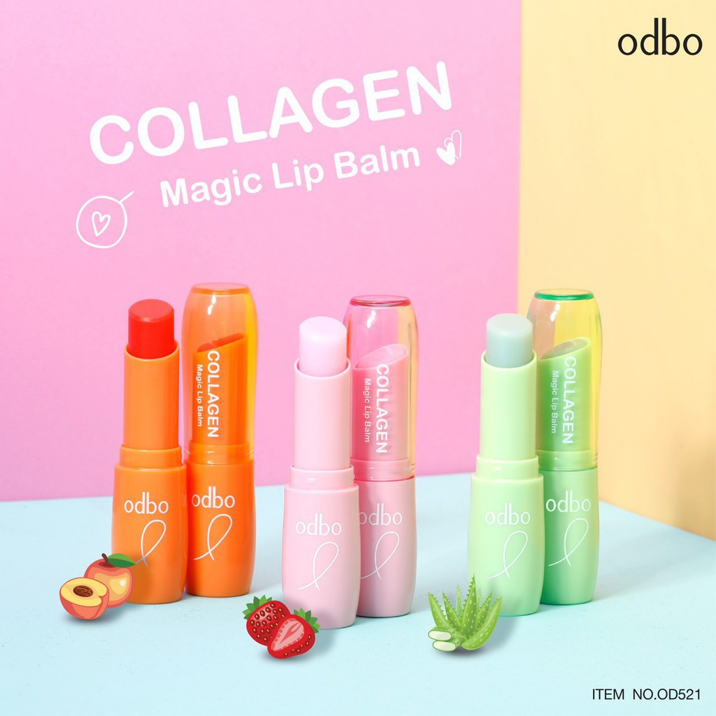 Son Dưỡng Môi Có Màu Odbo Collagen Magic Lip Balm