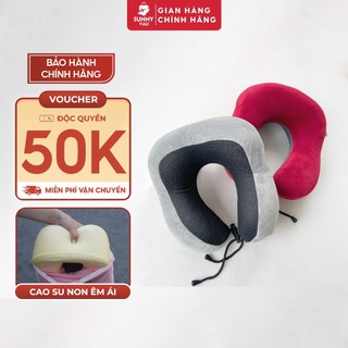 Gối cổ cao su non dáng vuông SUNNY GC01 đi du lịch, văn phòng
