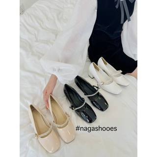 CAO GÓT NAGASHOES DA BÓNG PHỐI QUAI ĐÍNH ĐÁ 6P NAC286