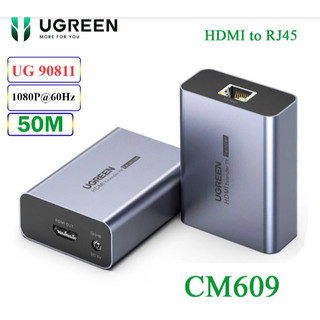 Thiết Bị kéo Dài HDMI qua dây mạng Cat5/Cat6 50m Ugreen 90811 CM196 ( bộ x 2 cái, vỏ nhôm)