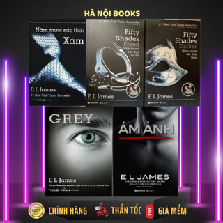 Sách - 50 Sắc thái - trọn bộ 5 tập Đen - Xám - Tự do - Grey - Ám ảnh [AlphaBooks]