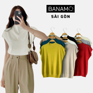 Áo len nữ cộc tay hến nhiều màu 3422
