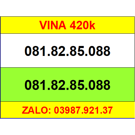 Sim Vina 10 số 4G SỐ ĐẸP vinaphone