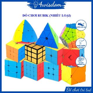 Rubik QiYi nhiều loại 2x2, rubik 3x3, rubik 4x4, rubik 5x5, rubik pyramid kim tự tháp, rubik 1 tầng, rubik 2x3 4wisdom