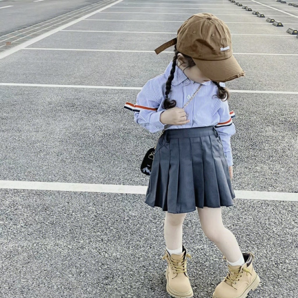 Sét chân váy kèm áo sơmi cho bé gái xịn sò từ 8-25kg