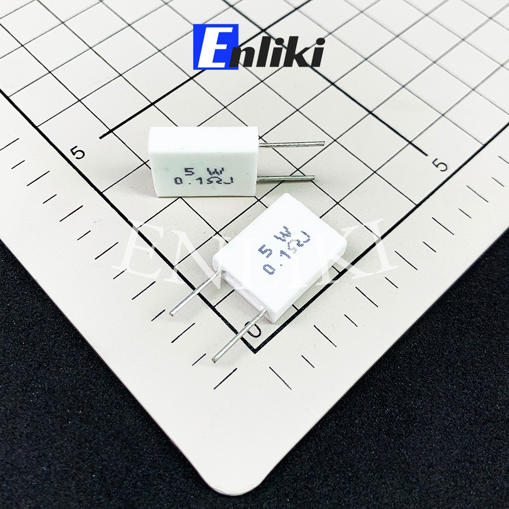 0.1R 5W Điện Trở Sứ Loại Đứng