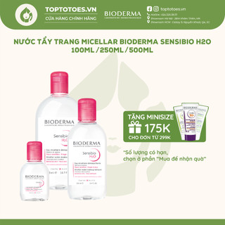 Nước tẩy trang Bioderma hồng Micellar Sensibio H2O cho da nhạy cảm 100ml/ 250ml/ 500ml [NHẬP KHẨU CHÍNH HÃNG 100%]