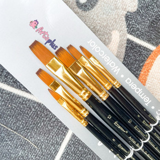 Set 6 cọ mảng Giorgione 6020f - cọ vẽ màu acrylic, cọ vẽ tranh, cọ tô tượng, cọ tô màu nước, cọ decor mô hình