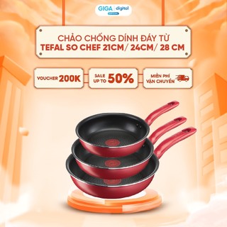 Chảo Chống Dính Đáy Từ Tefal So Chef 21cm/ 24cm/ 28 cm G1250495