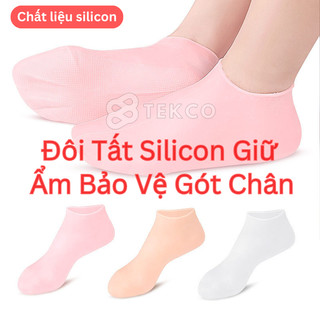 Đôi tất gót chân silicon - vớ silicon gót chân - miếng đệm gót chân silicon chống nứt gót chân
