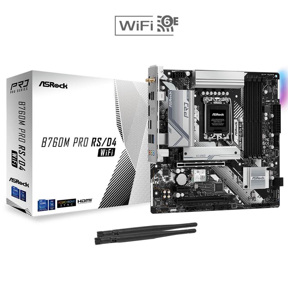 BO MẠCH CHỦ ASRock B760M Pro RS/D4 WiFi – Socket 1700