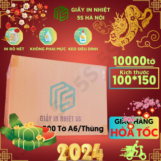 Giấy In Nhiệt In Đơn Hàng Shopee A6 Kích Thước 100*150mm Thùng 20 Tệp