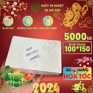 Combo 5000 tờ giấy in nhiệt A6 Size 100x150mm in đơn shopee
