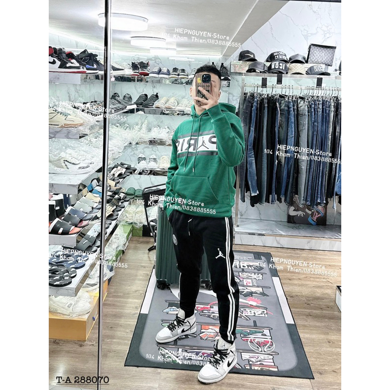 Bộ Đồ Nam Nỉ Thể Thao Dài Tay JD Paris  Bộ Nỉ Thể Thao Nam Paris Logo Thêu Ngực Thời Trang Hot Trend