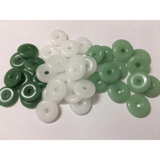 Đồng Điếu, ngọc bội size 23mm làm mặt dây chuyền, tua rua, trang trí