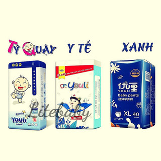Bỉm YOULI XANH, YOULI Y TẾ nội địa Trung quần/dán đủ SIZE